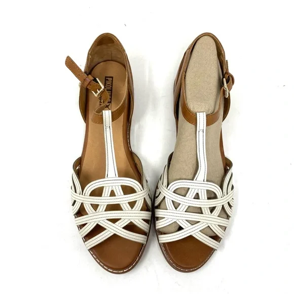 PIKOLINOS Talavera W3D-0668C1 Nata Sandals Women’s 42 New | Leather T-Strap - Picture 4 of 7